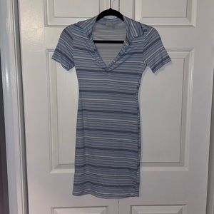 NWOT blue striped polo golf dress